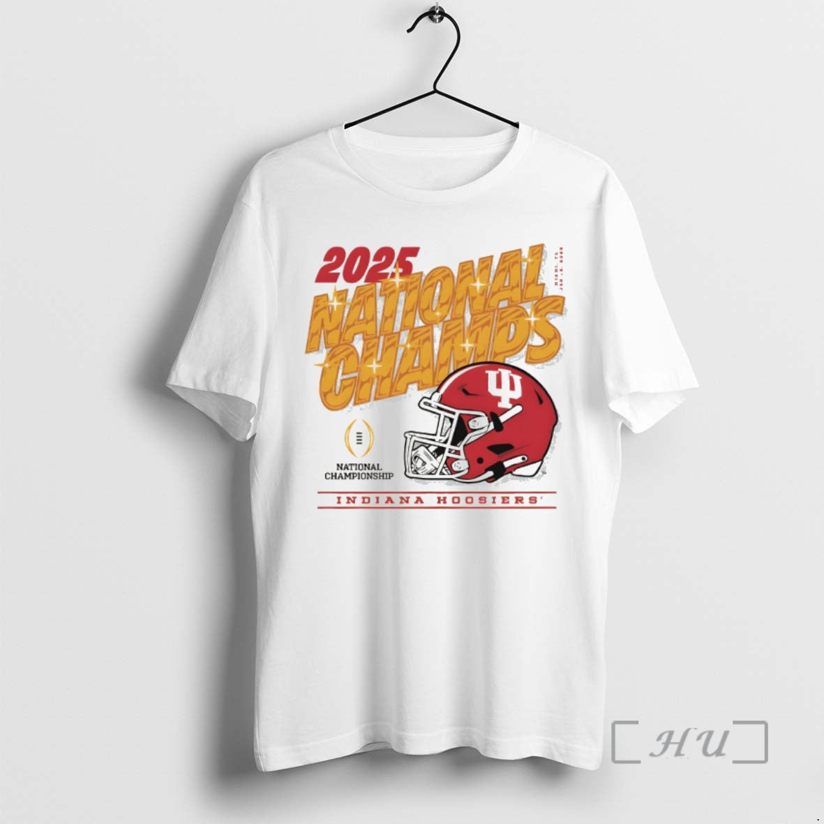 Trending Indiana Hoosiers Football Helmet 2025 Cfp National Champs Gold T-Shirts, Hoodie, Sweatshirt | HypeCrazeTee.com