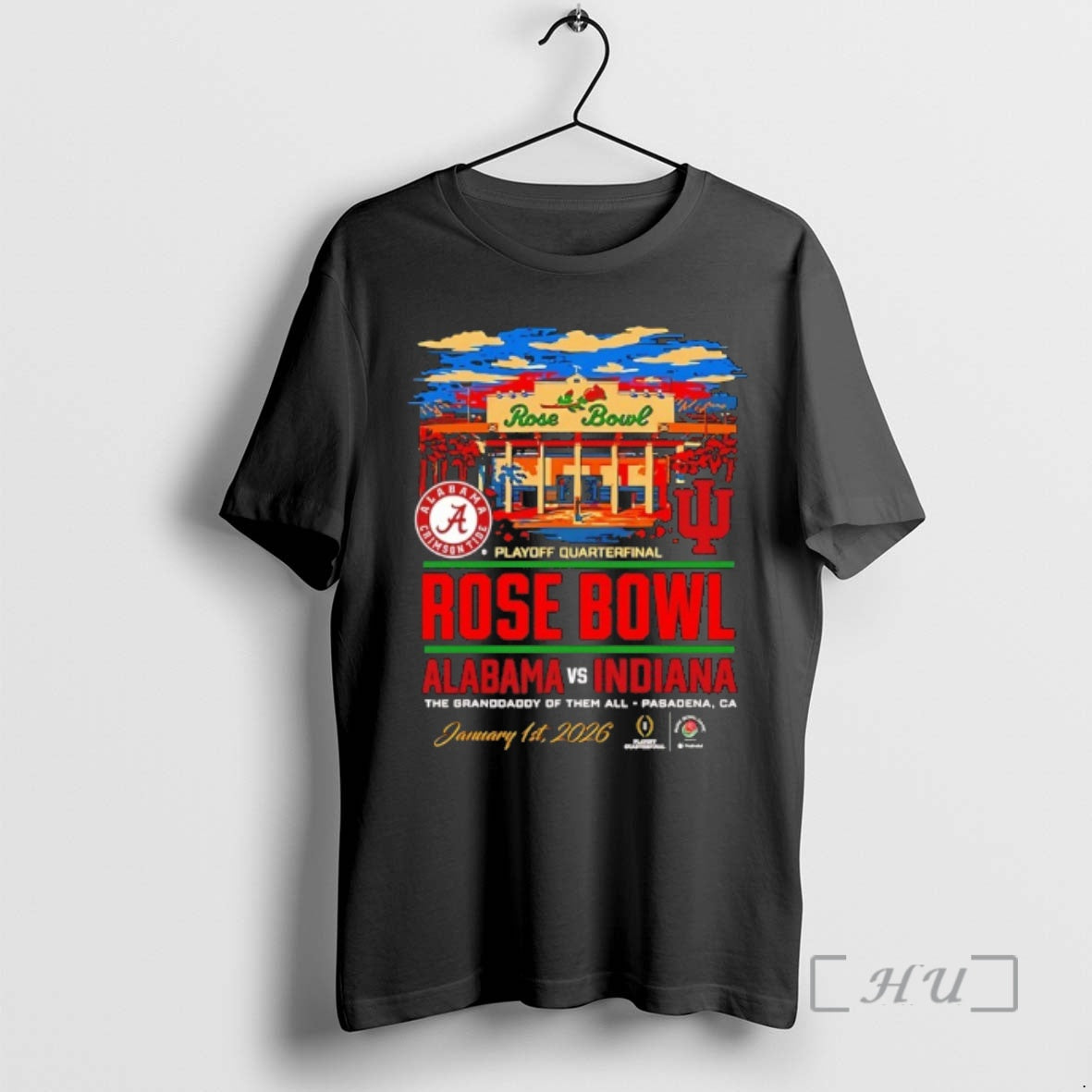 Trending Indiana Hoosiers Vs Alabama 2026 Rose Bowl Stadium T-Shirts, Hoodie, Sweatshirt | HypeCrazeTee.com