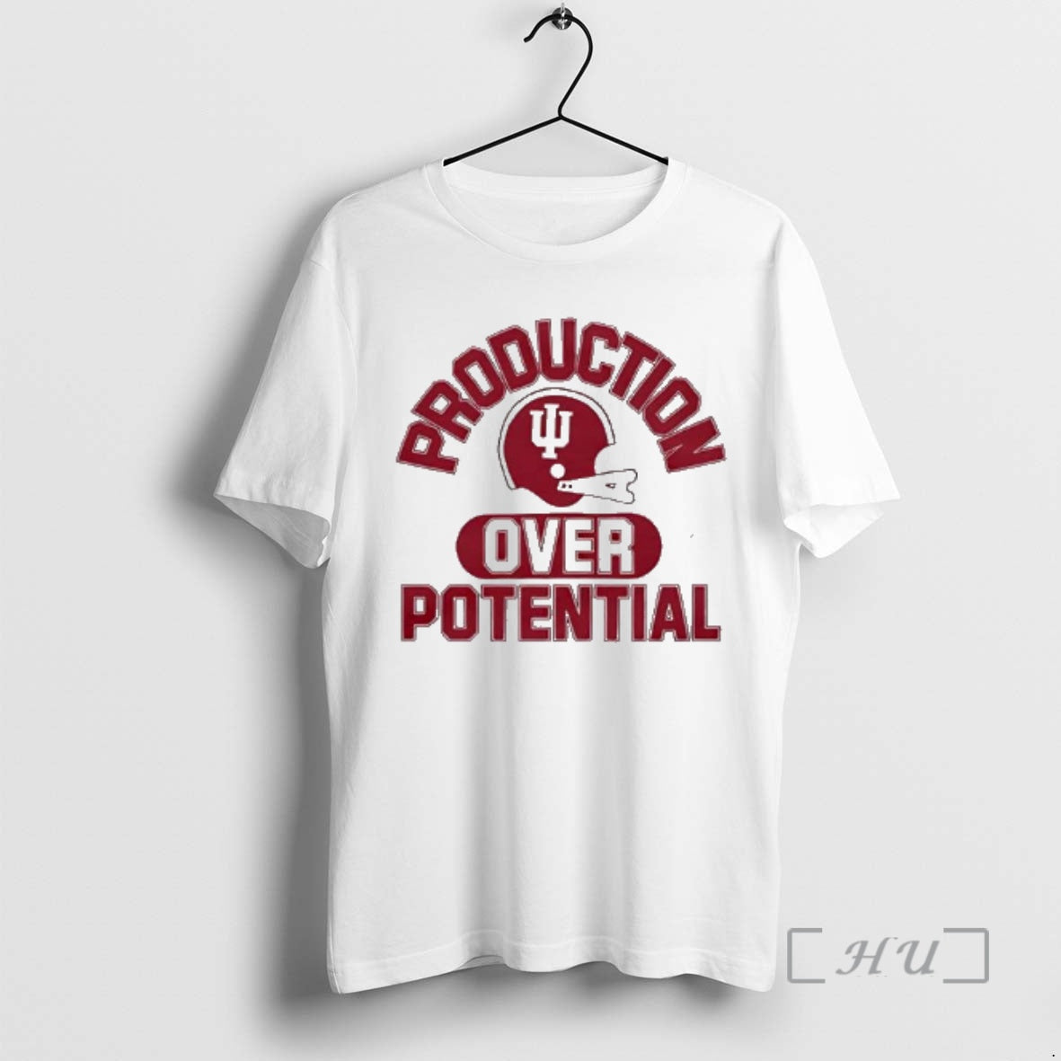 Trending Indiana University Production Over Potential T-Shirts, Hoodie, Sweatshirt | HypeCrazeTee.com
