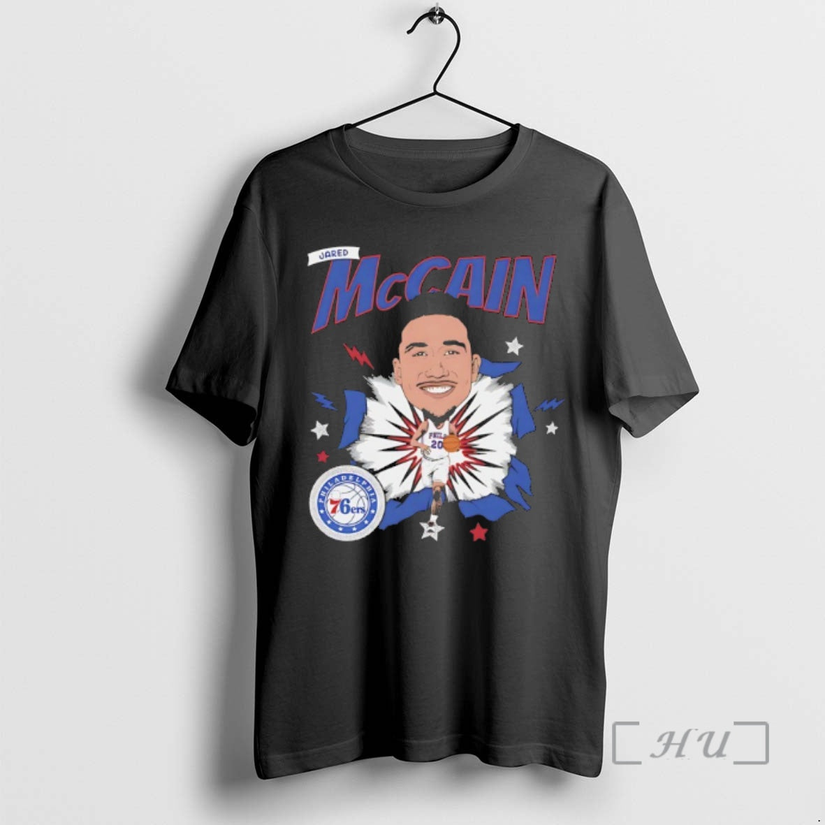 Trending Jared Mccain Philadelphia 76ers Basketball Player Caricature T-Shirts, Hoodie, Sweatshirt | HypeCrazeTee.com