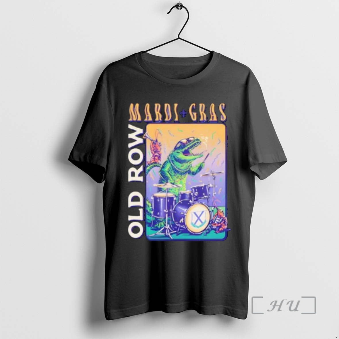 Trending Mardi Gras Gator Band Old Row T-Shirts, Hoodie, Sweatshirt | HypeCrazeTee.com