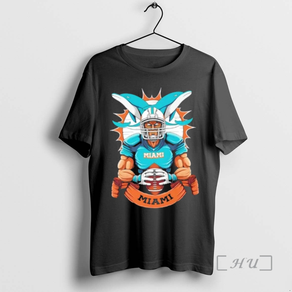 Trending Miami Dolphins Football Mascot Hug The Ball T-Shirts, Hoodie, Sweatshirt | HypeCrazeTee.com