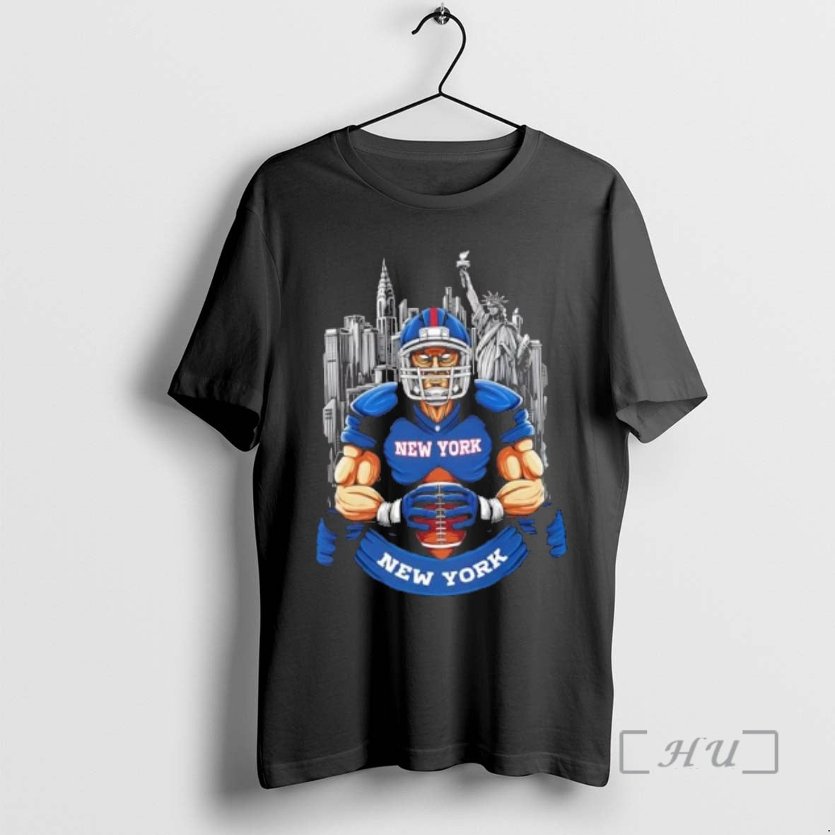 Trending New York Giants Football Mascot Hug The Ball T-Shirts, Hoodie, Sweatshirt | HypeCrazeTee.com