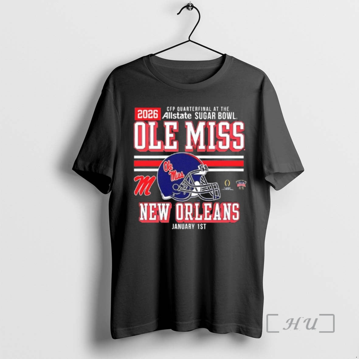 Trending Ole Miss Rebels Cfp Sugar Bowl New Orleans Helmet 2026 Premium T Shirts Sweater Hoodie, Sweatshirt