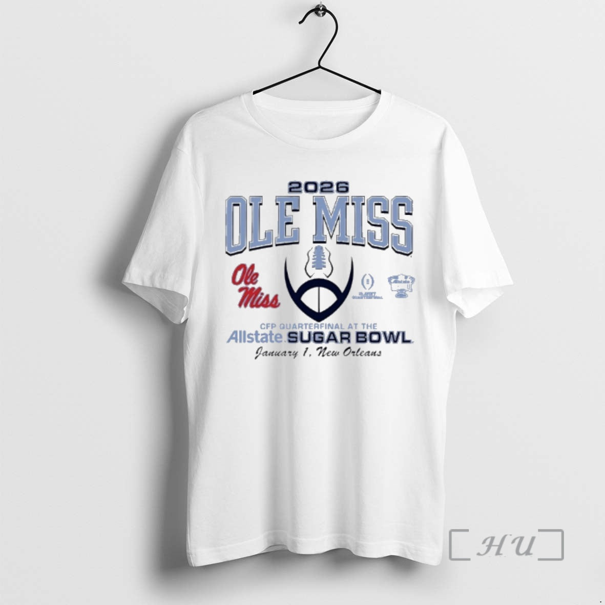 Trending Ole Miss Rebels Football 2026 Sugar Bowl Bound T-Shirts, Hoodie, Sweatshirt | HypeCrazeTee.com