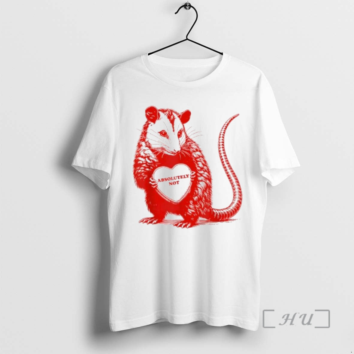 Trending Opossum Absolutely Not Valentine Graphic T-Shirts, Hoodie, Sweatshirt | HypeCrazeTee.com
