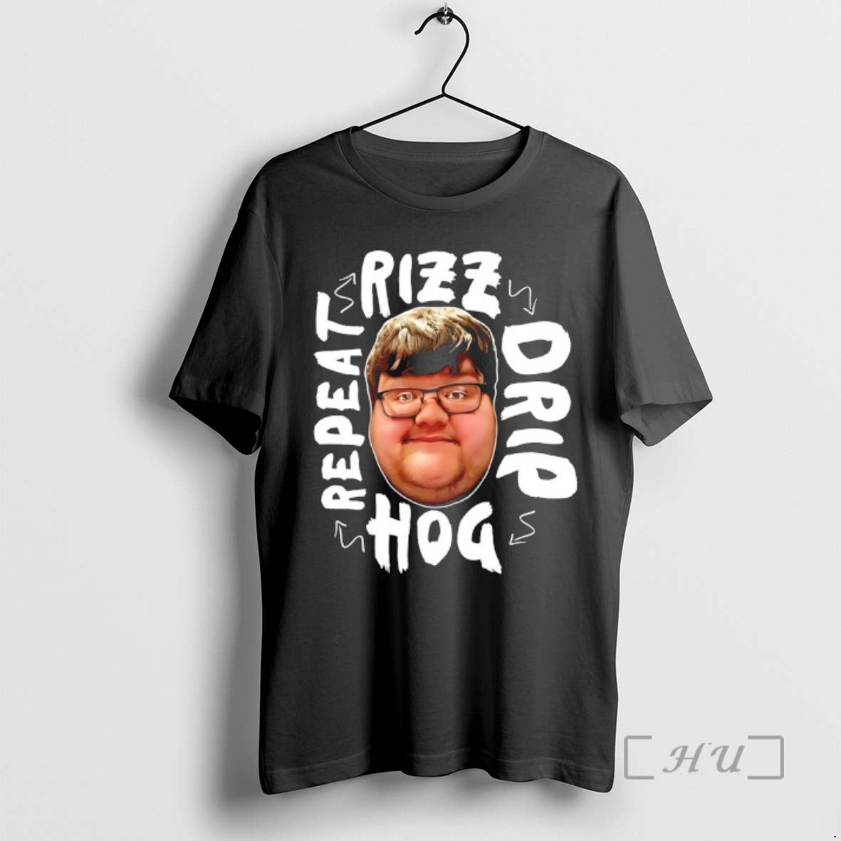 Trending Rizz Drop Hog Repeat Hogdale Big Head T-Shirts, Hoodie, Sweatshirt | HypeCrazeTee.com