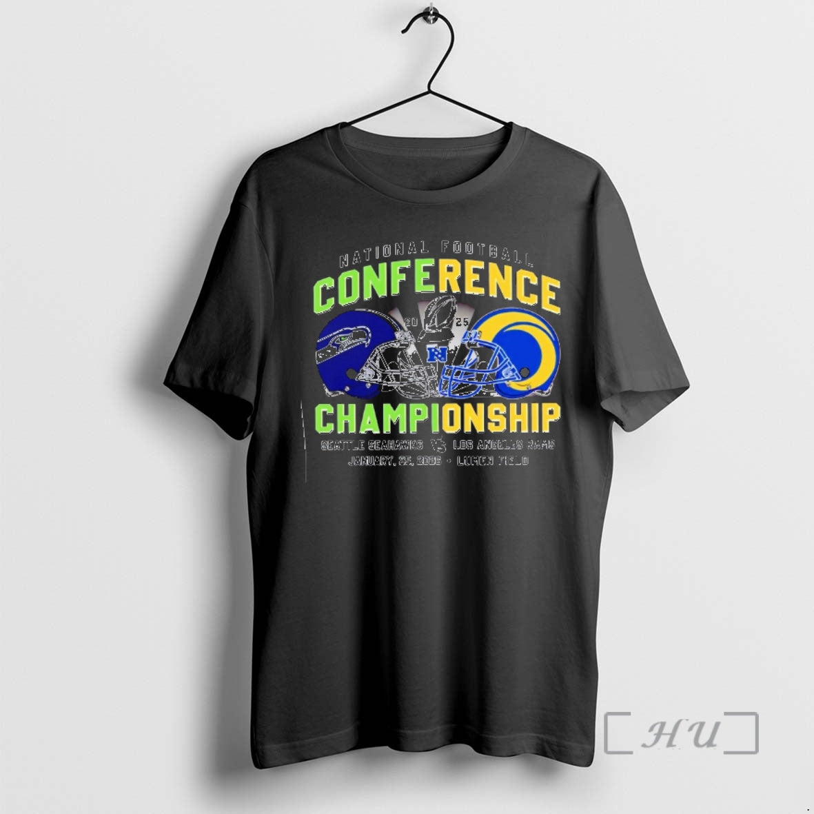 Trending Seahawks Vs Rams American Football Conference Championship 2025 T-Shirts, Hoodie, Sweatshirt | HypeCrazeTee.com