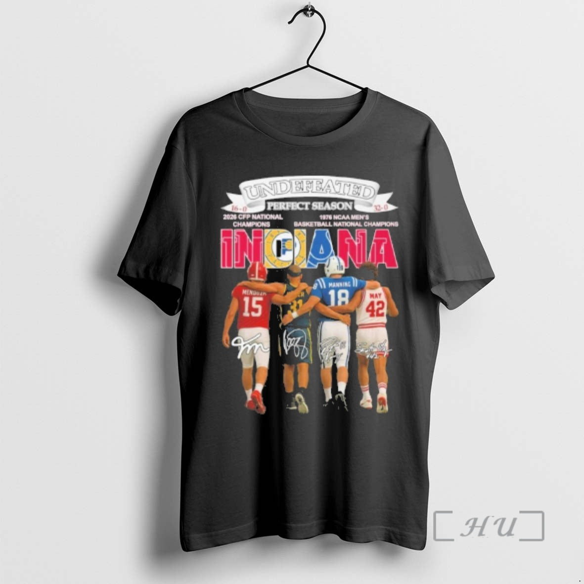 Trending Undefeated Perfect Season Indiana Player Signature T-Shirts, Hoodie, Sweatshirt | HypeCrazeTee.com