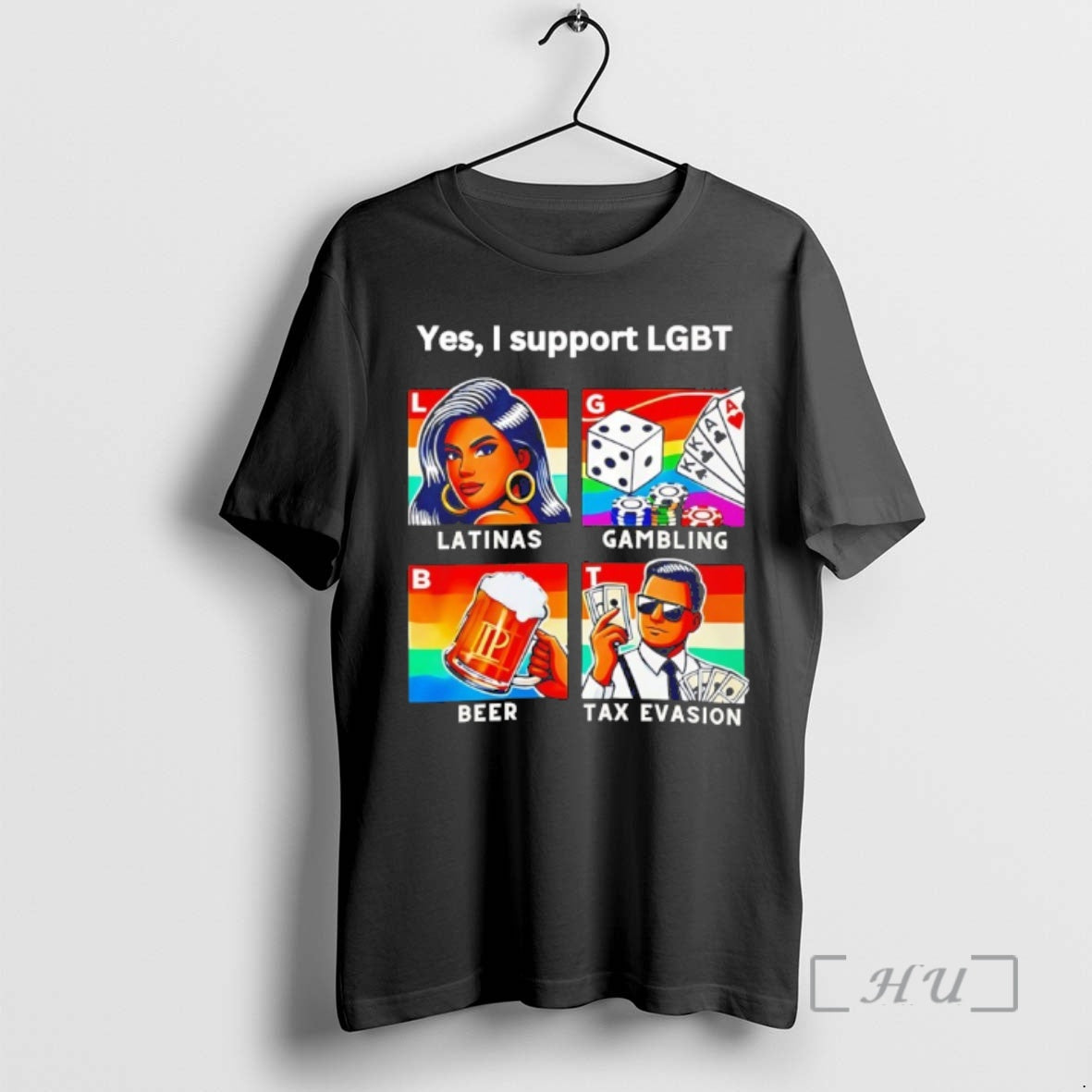 Trending Yes I Support Lgbt Latinas Gambling Beer Tax Evasion T-Shirts, Hoodie, Sweatshirt | HypeCrazeTee.com