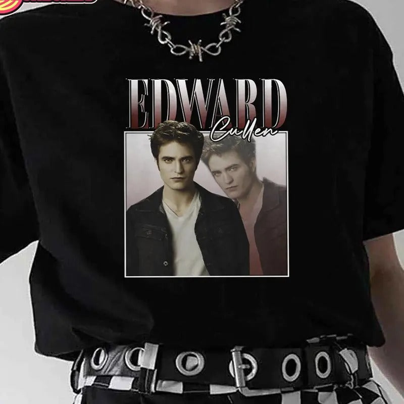 Trendy Edward Cullen Robert Pattinson Twilight Vintage Unisex T Shirt, Edward Cullen Shirt, Robert Pattinson Shirt, Team...