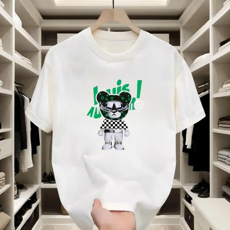 Trendy Streetwear Pure Cotton T - shirt for Youth | Cool Bear Print for Casual Hangouts Hoodie, Sweatshirt | HypeCrazeTee.com
