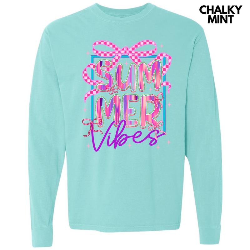 Trendy Summer Vibes Long Sleeve Comfort Colors T-Shirt 'NLB' Hoodie, Sweatshirt | HypeCrazeTee.com