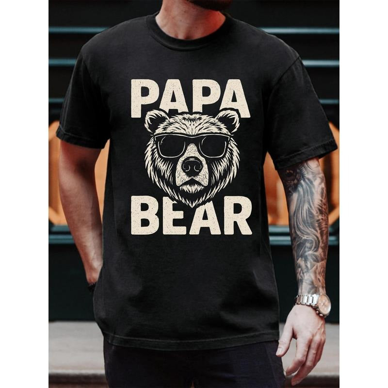 Trendy T - Shirt with a Catchy Phrase: Iconic Typography and Bear Illustration for a Stand - out, Laid - back Look Golf...