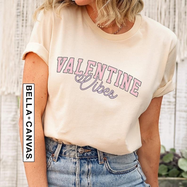 Trendy Valentine Vibes Shirt, Gift for Valentine's Day, Valentines Day T-Shirt, Gift For Wife, Valentines Gift for Her,...