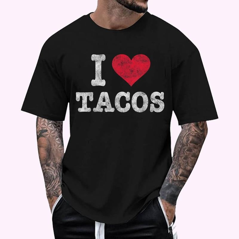 Trendy Vintage I Love Tacos Gift T-Shirt