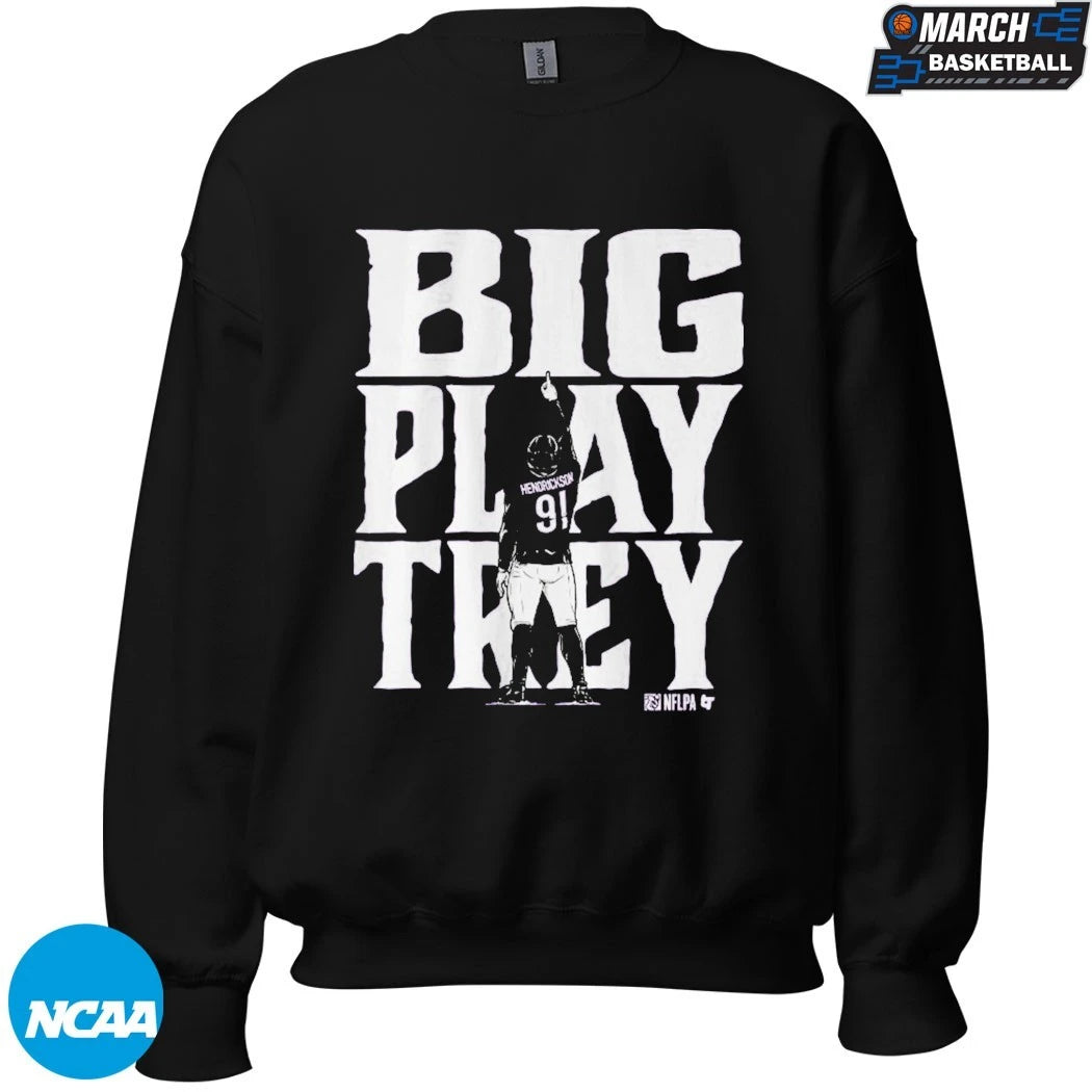 Trey Hendrickson Big Play Trey Baltimore Ravens T-Shirts