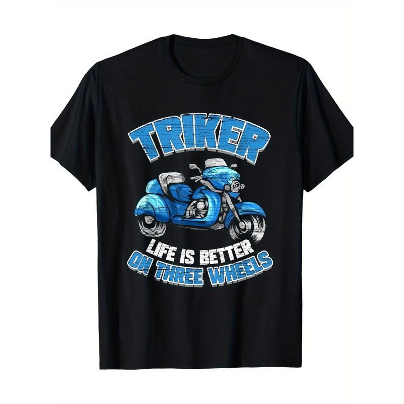 Triker Motorcycle Trike Motortrike Three Wheeler Biker Gift T-Shirt 100%Cotton Made in USA Hoodie, Sweatshirt