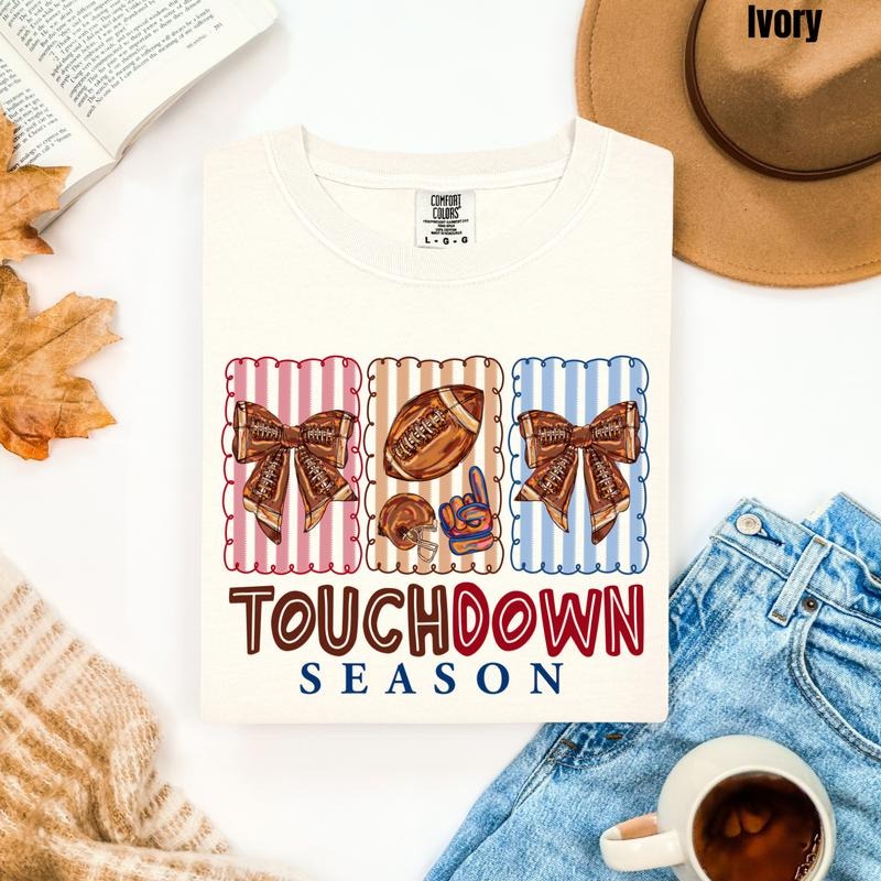 Trio Touchdown Season Comfort Colors T-Shirt 'NLB' Hoodie, Sweatshirt | HypeCrazeTee.com
