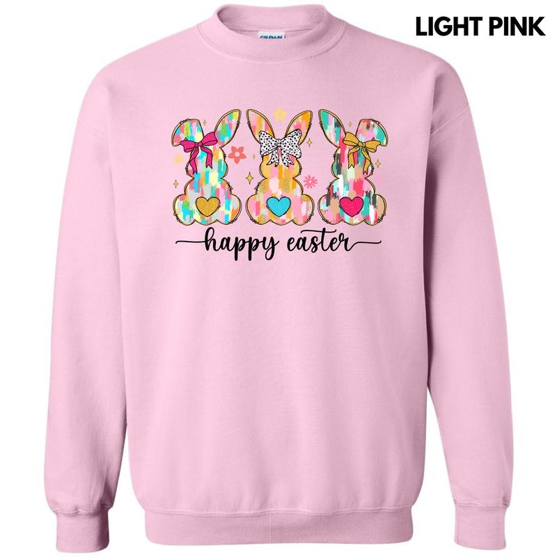 Triple Brushstroke Bunnies Sweatshirt T-Shirts, Hoodie | HypeCrazeTee.com