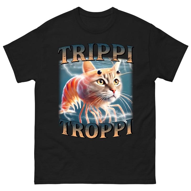 Trippi Troppi Funny Brain Rot T-shirt, Meme Shirt, Trending Tee, funny summer t-shirts Hoodie, Sweatshirt | HypeCrazeTee.com