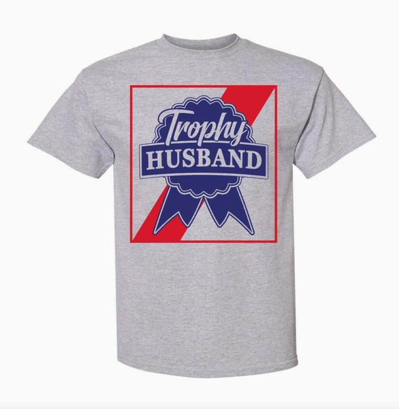 Trophy Husband Men's T-Shirt Valentines & Father's Day Gift Menswear Top Crewneck Streetwear Hoodie, Sweatshirt