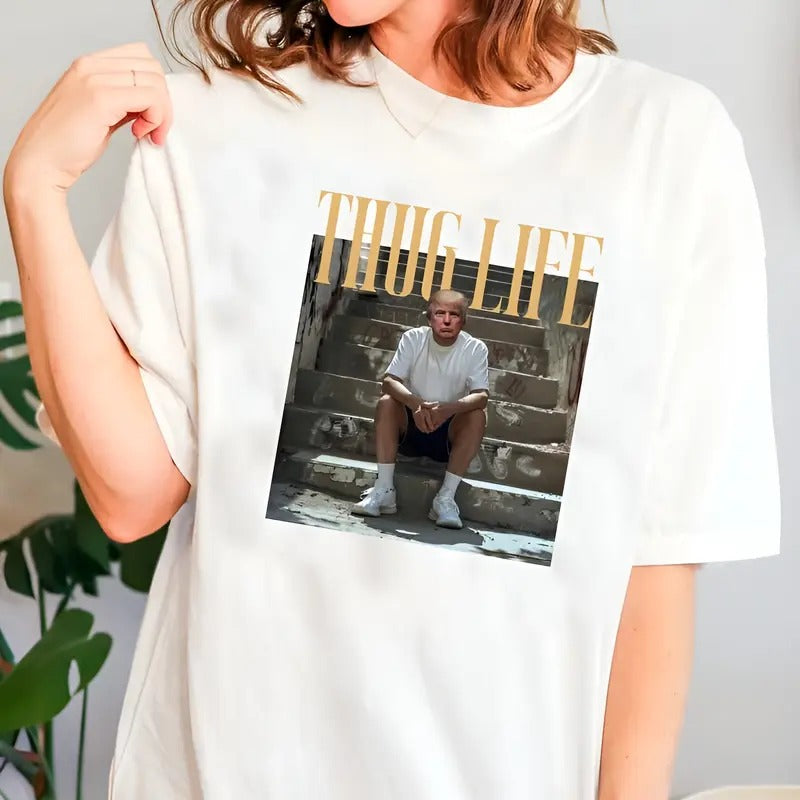 TruUmMp Mugshot Thuglife Shirt, Hot Trending Tee, Country Music Concert Gear, Unisex Relaxed Fit, Made in the USA Hoodie,...