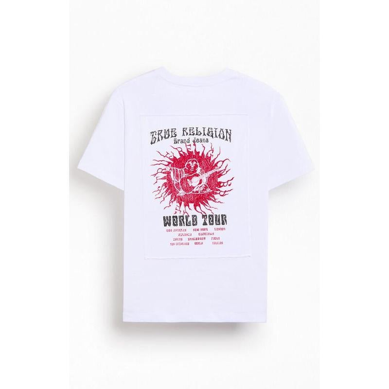 True Religion Men's Blazing Tour Applique T-Shirt - Multicolor Hoodie, Sweatshirt | HypeCrazeTee.com