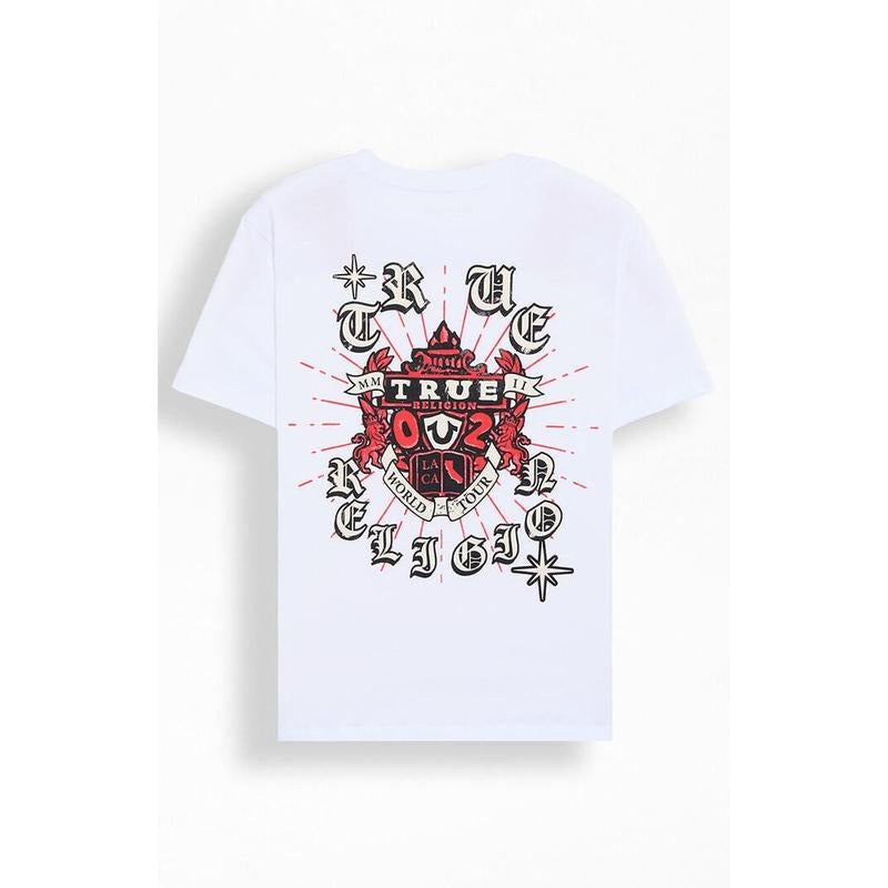 True Religion Men's Shining Crest T-Shirt - Multicolor Hoodie, Sweatshirt | HypeCrazeTee.com