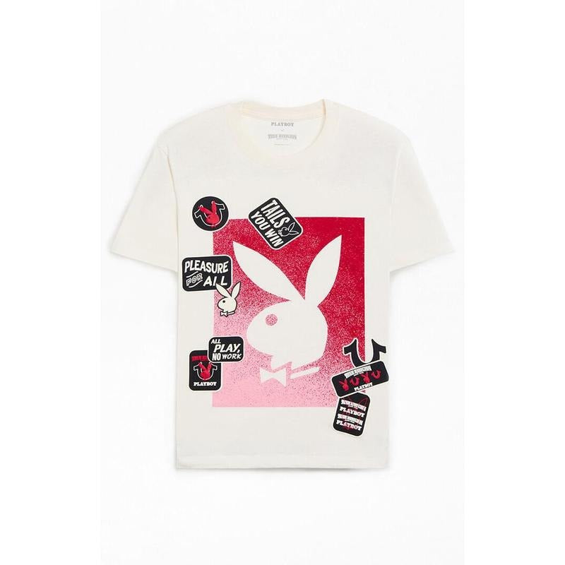 True Religion Men's x Playboy Patch Bunny T-Shirt - Multicolor Hoodie, Sweatshirt | HypeCrazeTee.com