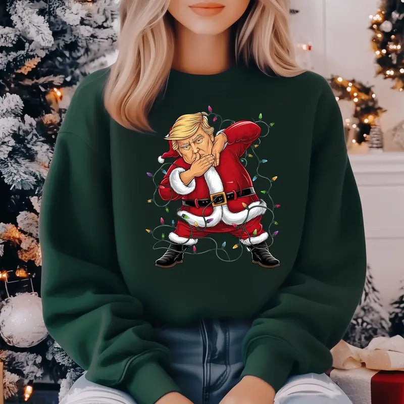 Trum Christmas Lights Sweatshirt, Trum Won Shirt, Chirtmas Shirts, Trum Shirt, Gift For Men, Gift For Women Hoodie