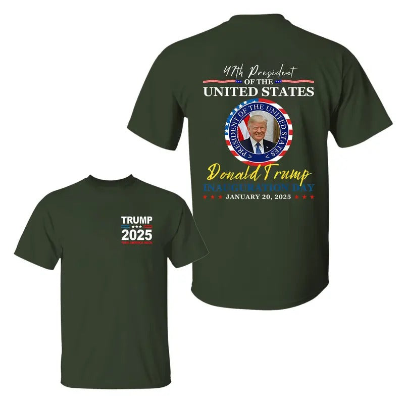 Trum Inauguration 47th President Shirt, Trum 45-47, Inauguration Day Shirt, Trum 2025 Shirt, Supporters Graphic Printed...