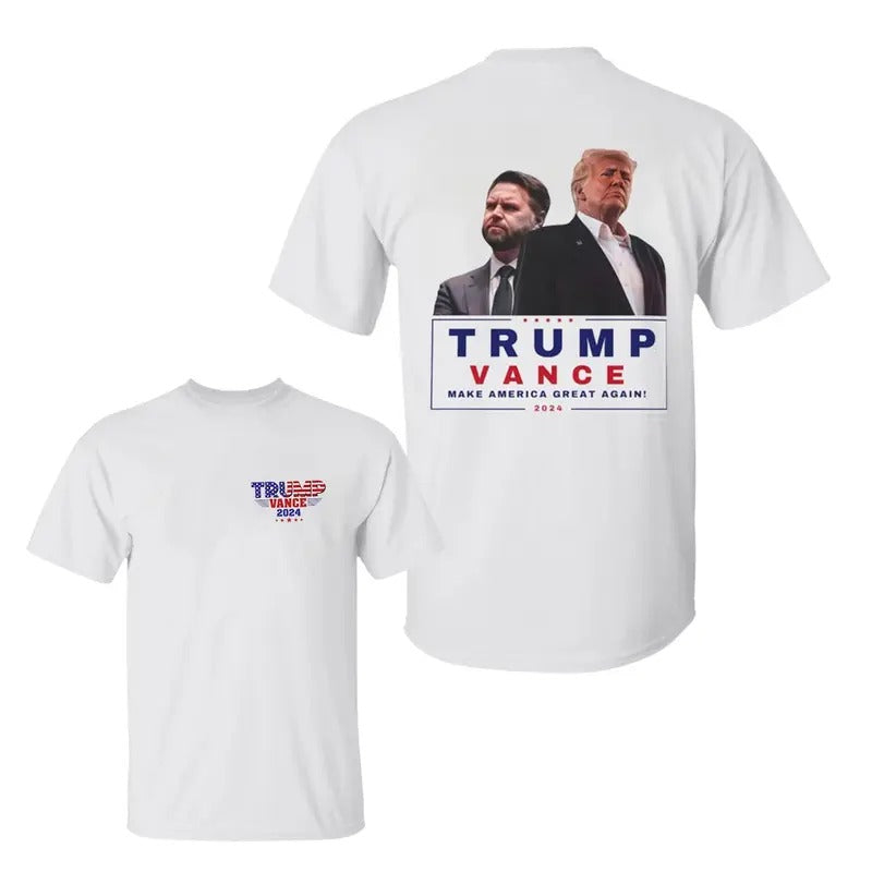 Trum Vance 2024 Shirt, Jd Vance Shirt, Trum 2024 Tee, Make America Great Again, Unisex Classic Cotton Tee with Graphic...