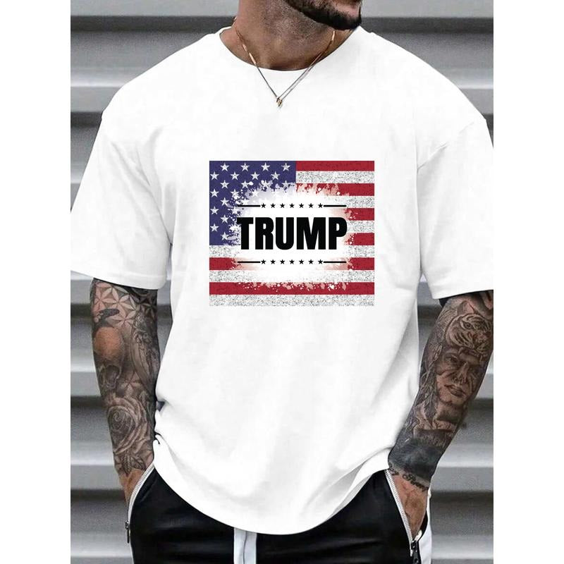 Trump - Centric Distressed American Flag Graphic T - Shirt for Supporters Hoodie, Sweatshirt | HypeCrazeTee.com