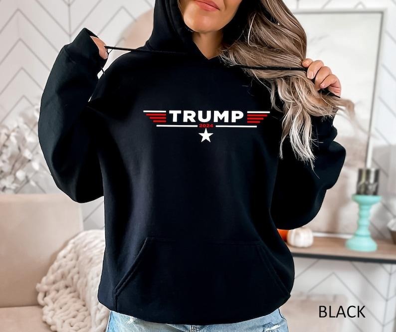 Trump 2024 Hoodie, Trump Wanted For President 2024, Trump Back Again Hoodie Sweatshirt T-Shirts | HypeCrazeTee.com