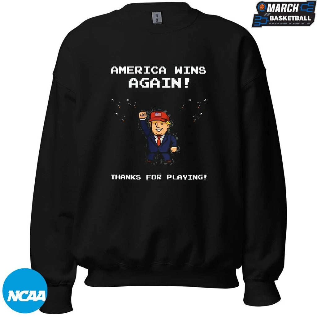 Trump America Wins Again Thanks For Playing Video Game T-Shirts