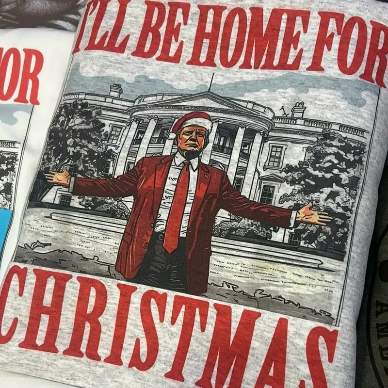 Trump Christmas Tee 47th President Trump Christmas Tshirt USA President Trump Top Patriotic President T-Shirt Hoodie,...