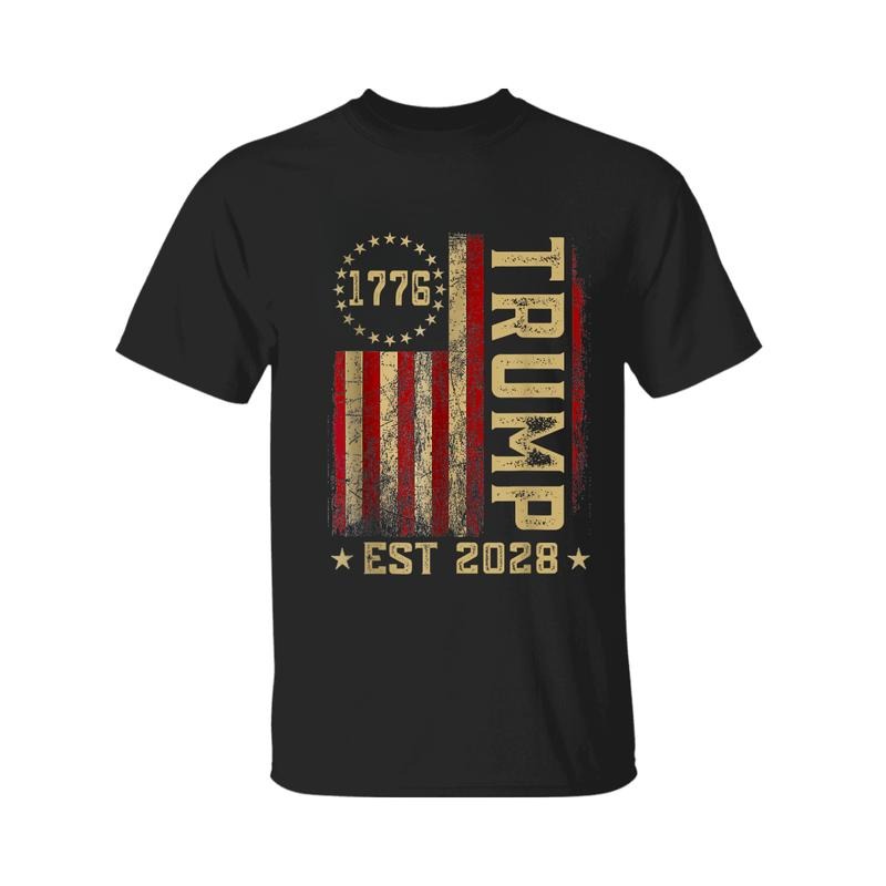 Trump EST 2028 Shirt, President Donald Trump Tee, 1776 Trummp Shirts, Republican Conservative, Support Trump, For Men,...