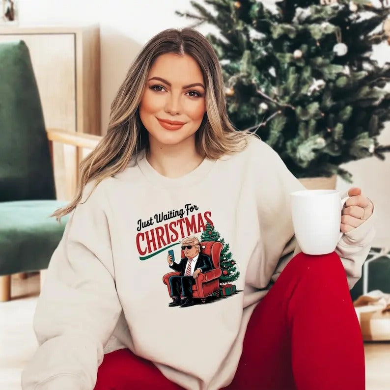 Trump Funny Christmas Sweatshirt, Make Christmas Great Again T-Shirt, MAGA Holiday , Pro-Trump Xmas Humor, Ugly Trump...