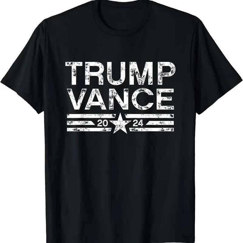 Trump J.D. Vance 2024 Retro Stripe Trump Vance T-Shirt Hoodie, Sweatshirt | HypeCrazeTee.com