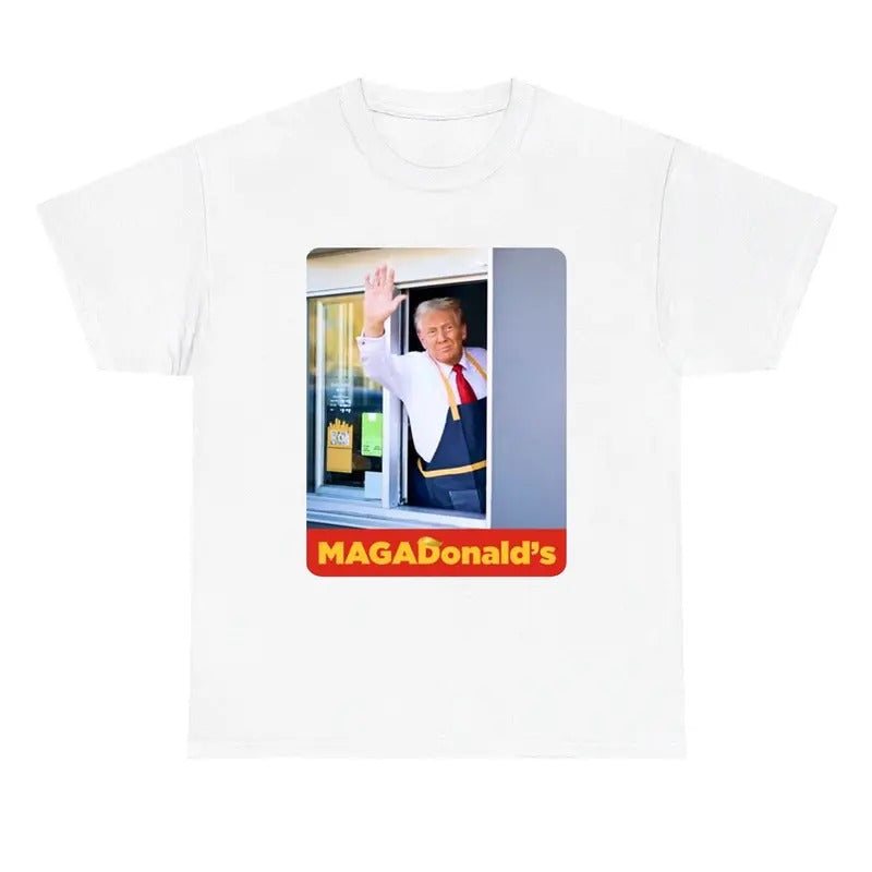 Trump Mc.Donald Shirt, Trump 2024 Shirt, Trump Vance 2024 MAGA Shirt for Men Women Hoodie, Sweatshirt | HypeCrazeTee.com