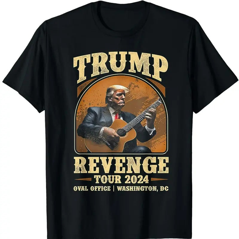 Trump Revenge Tour 2024 T-Shirt Graphic Tee Tops Underwear Crewneck Menswear T Shirt Hoodie, Sweatshirt | HypeCrazeTee.com