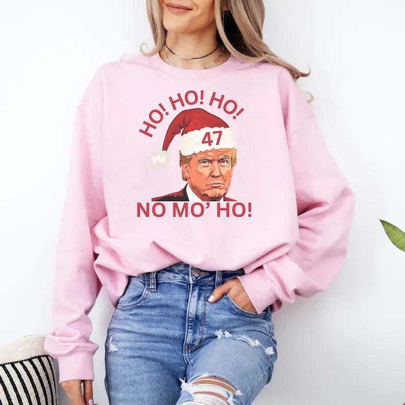 Trump Sweatshirt Trump Christmas Crewneck Trump 2024 Funny Trump MAGA Sweatshirt 45 47 Shirt Republican Hoodie