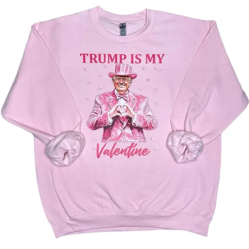 Trump Valentine Sweatshirt, Trump Valentine's Day Sweatshirt T-Shirts, Hoodie | HypeCrazeTee.com