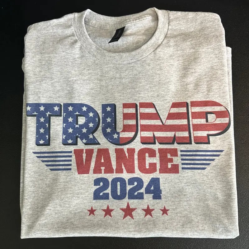 Trump Vance 2024 Flag T Shirt Sweatshirt Hoodie | HypeCrazeTee.com
