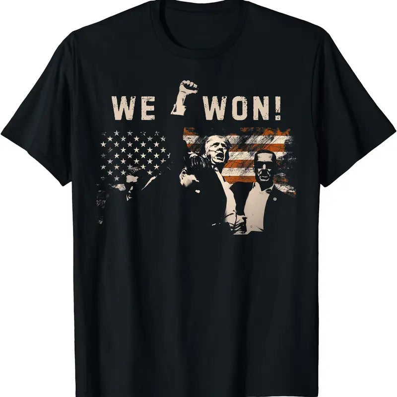 Trump We Won Wins Inauguration 47 US President 2025 Election T-Shirt Hoodie, Sweatshirt | HypeCrazeTee.com