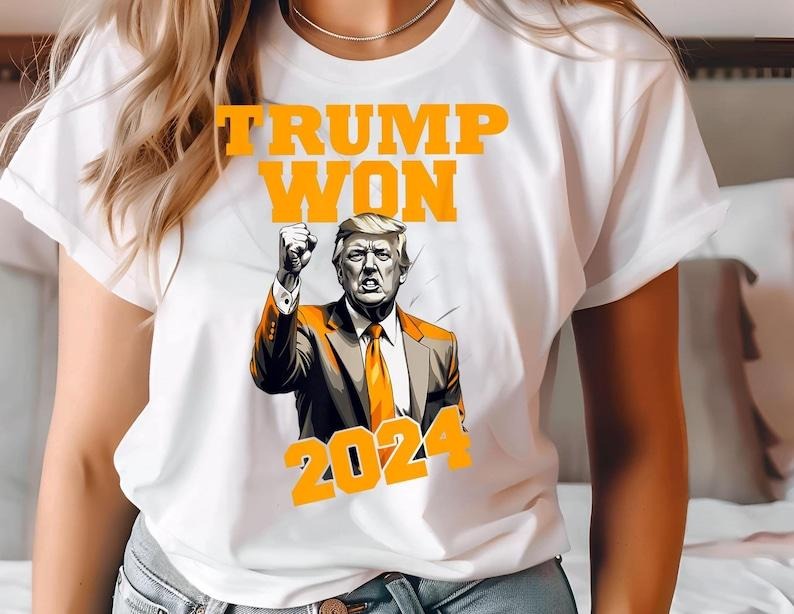 Trump Won Again Shirt, Trump T-Shirt, Election Shirt, After Election Shirt, Trump 2024 Shirt, Republican Shirt, Donald...