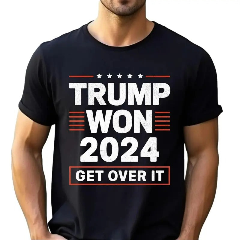 Trump Won Get Over 2024 Shirt Trump 2024 Shirt Trump Vance 2024 MAGA Shirt T-Shirts, Hoodie, Sweatshirt