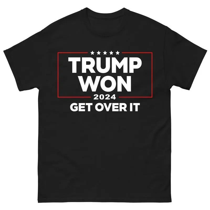 Trump Won Get Over It Shirt, Trump Won 2024 Shirt, Trump 2024 Shirt, Republican Shirt, Trump Won 47th President Shirt,...