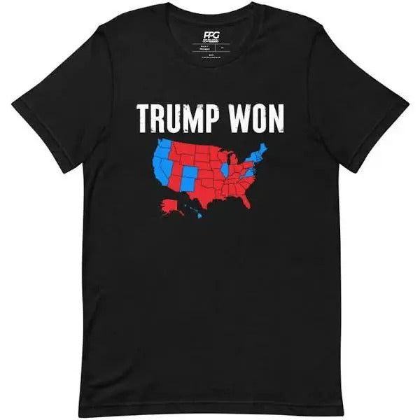 Trump Won Unisex T-Shirt, Unisex Trump Shirt Hoodie, Sweatshirt | HypeCrazeTee.com